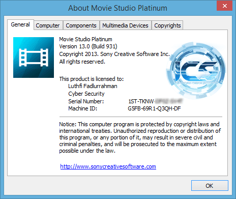Movie Studio Platinum 13 Serial Number 1st Movie Studio Platinum 13 Serial Number 1st